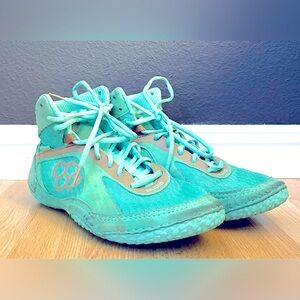 RUDIS jordan Burroughs Lady Liberty teal Wrestling Shoes  Men’s 8.5, Women’s 10
